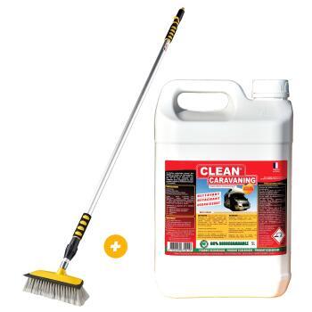 Produit d'entretien multi-usages Bidon de 5L + Balai de lavage télescopique