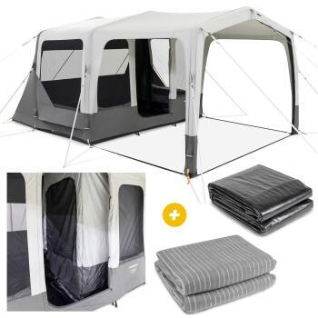 Tente gonflable + 2 tapis + Chambre