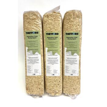 Lot de 3 sachets de copeaux de bois pour toilettes sèches