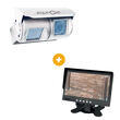 Pack vision arrière : - Caméra filaire double optique blanche  18 leds 