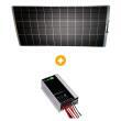 PACK panneau solaire Semi-Flex PERC + Régulateur MPPT : Panneau 180W / régulateur 20A Eza
