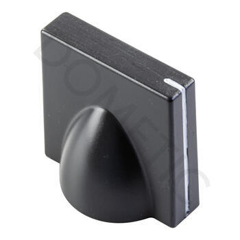 bouton tournant four gris anthracite