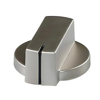 Bouton rotatif nickel mat x3