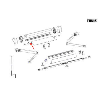 Ensemble tube roulant 5102 2,6 m