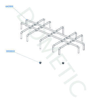 Grille chromé pour réchaud encastrable Dométic