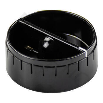 bouton tournant noir