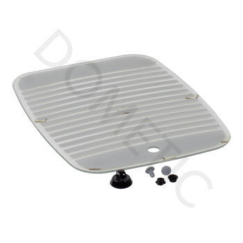 Couvre-verre évier gris avec rayures combine rechaud MO7103