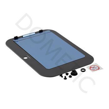 couvercle en verre noir protection contre les flammes