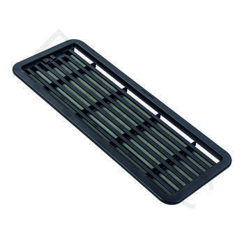 grille ventilation fond gris