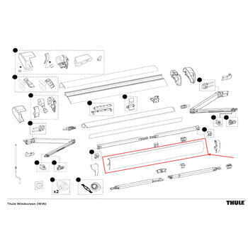 Rail de plomb anthracite 6300 4,25M