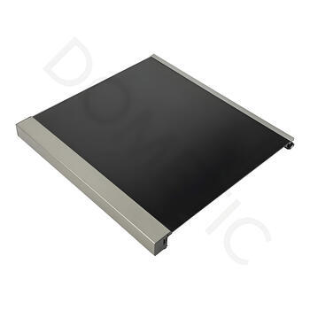 couvercle de verre, noir