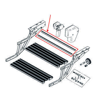 Tube de liaison du cadre 553mm (lot de 2)