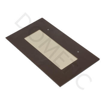 miroir extérieur de la porte en verre