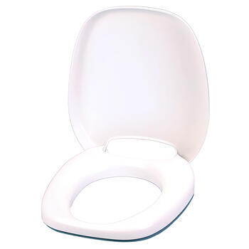 Siège de toilette avec couvercle complet couleur blanc