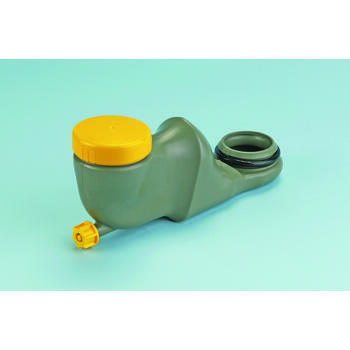 Tubulure de remplissage d'eau avec bouchon gris