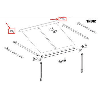 Butées de store Thule 1200
