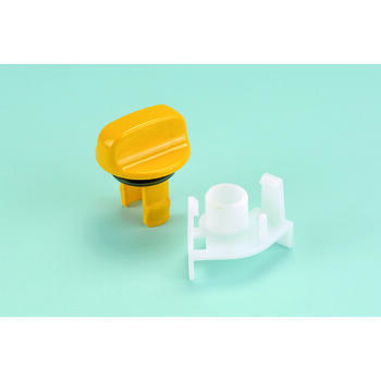 Bouton de la vanne couleur jaune