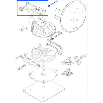 BRAS SUPPORT PARABOLE 65 FLAT