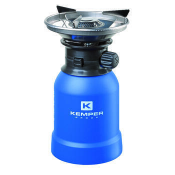 Réchaud de camping portable à allumage Piezo avec coupe-vent