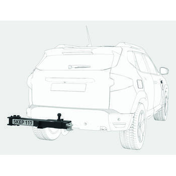 Bras pivotant pour porte vélos