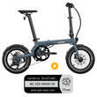 Pack Vélo à assistance électrique pliant OG16 : Coloris bleu ocean + Marquage Bicycode Uto