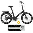 Pack Vélo à assistance électrique pliant OG24 : Coloris noir mat + Marquage Bicycode Uto