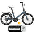 Pack Vélo à assistance électrique pliant OG24 : Coloris bleu ocean + Marquage Bicycode Uto