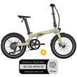 Pack Vélo à assistance électrique pliant OG20 : Coloris sable mat + Marquage Bicycode Uto