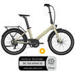 Pack Vélo à assistance électrique pliant OG24 : Coloris sable mat + Marquage Bicycode Uto