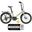 Pack Vélo à assistance électrique pliant OG24 : Coloris vert sauje + Marquage Bicycode Uto