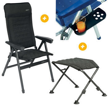 Pack Fauteuil + Desserte + Repose jambes