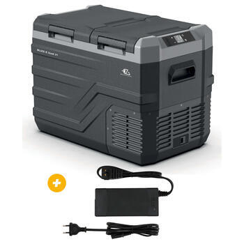 Glacière à compression Blizz-E Dual 39 litres +  Adaptateur 220V/12V - prise UE