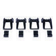 Kit adaptateur Activa+  pour barres de toit rails intégrés longitudinaux : Kit 04+ MontBlanc