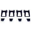 Kit adaptateur Activa+  pour barres de toit rails intégrés longitudinaux : Kit 03+ MontBlanc