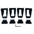 Kit adaptateur Activa+  pour barres de toit rails intégrés longitudinaux : Kit 08+ MontBlanc