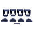 Kit adaptateur Activa+  pour barres de toit rails intégrés longitudinaux : Kit 07+ MontBlanc
