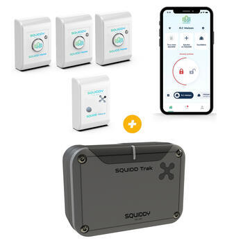 Pack alarme & traceur GPS Squiddy : Version camping-car