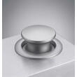 Mini bouton + rosace épaisseur 16mm : Chromé mat Decmo