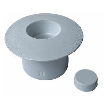 Fixation pour piece thermoformee 19.5mm blanc