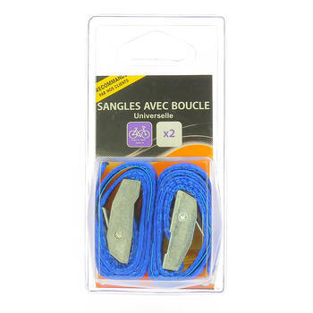 Lot de 2 sangles avec boucles métalliques