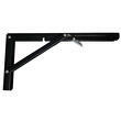 Console pliante ultra résistante 200 kg : Noir de dimensions 30x16x2cm Decmo
