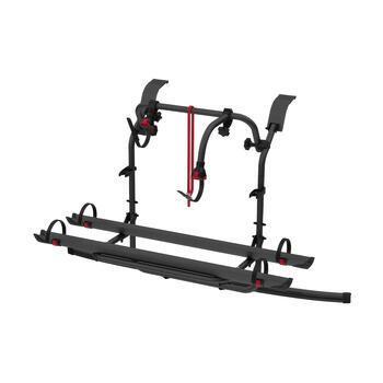 Porte-vélos CarryBike pour mini-vans sur hayon : Carry Bike Ford Custom Nugget avec toit surélevé