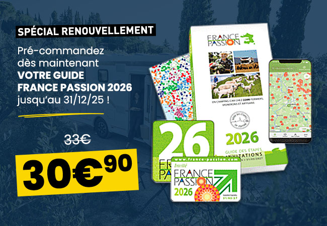 Renouvellement du guide france passion 2026