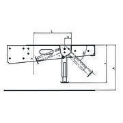 Vérins stabilisateurs ClickFix : hauteur max.  440 mm