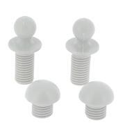 Embouts de repose-jambes blanc pour fauteuils