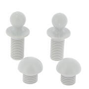Embouts de repose-jambes blanc pour fauteuils