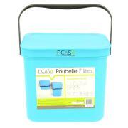 Poubelle à suspendre : 7 litres bleue