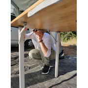 Table de camping Bambou valise : 120 x 72 cm