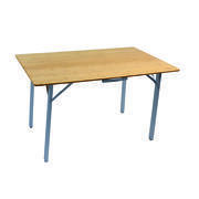 Table de camping Bambou valise : 120 x 72 cm