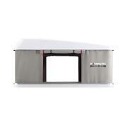 Tente de toit Maggiolina Grand Tour : Small coloris gris clair coque blanche